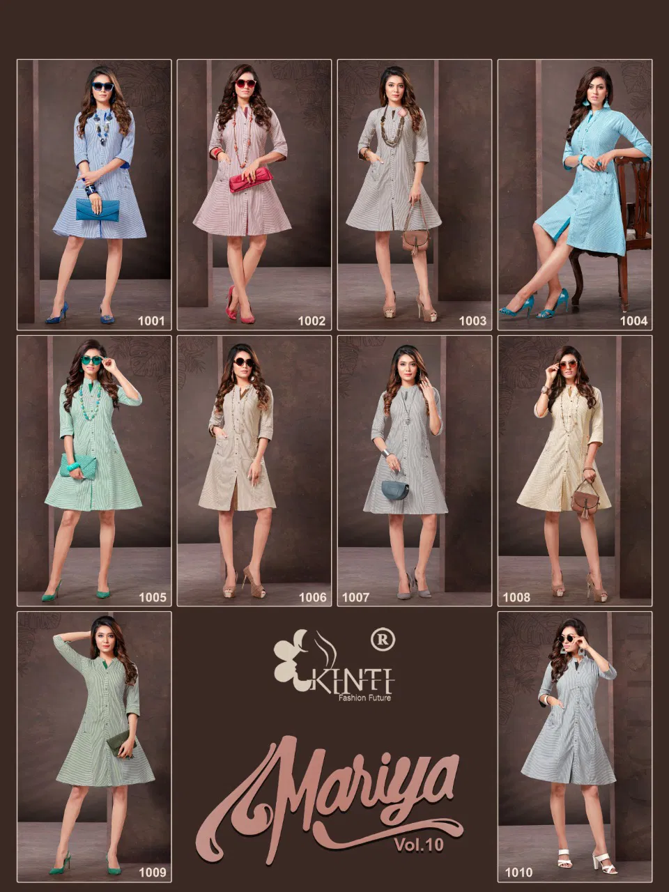 Kinti Mariya 10 latest Fancy daily wear Handloom Cotton Printed Kurti Collection